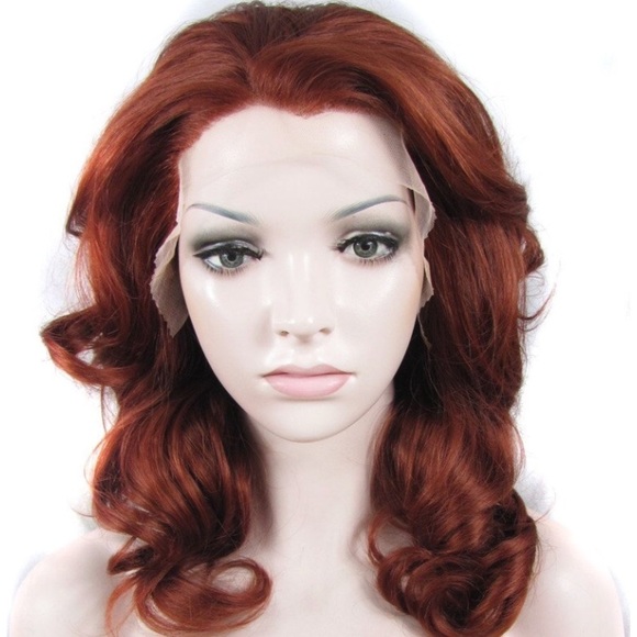 ♥️SCARLETT 16” AUBURN RED LACE FRONT WIG *NWT*♥️
